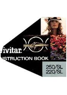 Vivitar 220 SL manual. Camera Instructions.